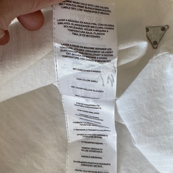 GUESS Men's Jacquard Long‎ Sleeve Snap Up Dress Shirt White XXL Shoulder Strap - Picture 10 of 16